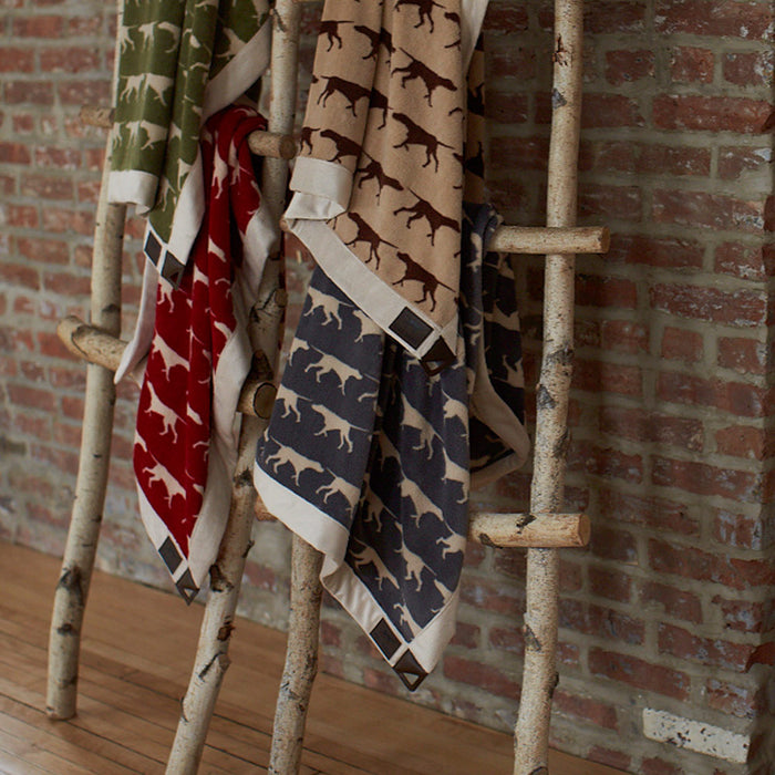 Fleece Throw, Sage Icon Print