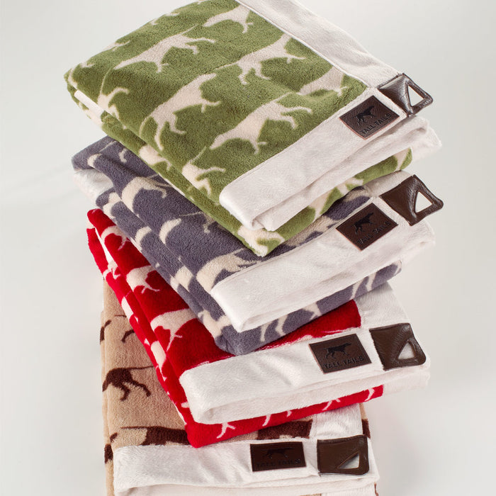 Fleece Throw, Sage Icon Print