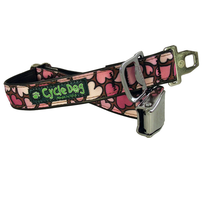 Eco-Collar, Pink Hearts-Large