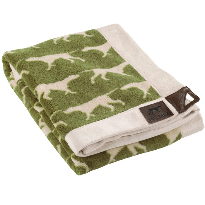 Fleece Throw, Sage Icon Print