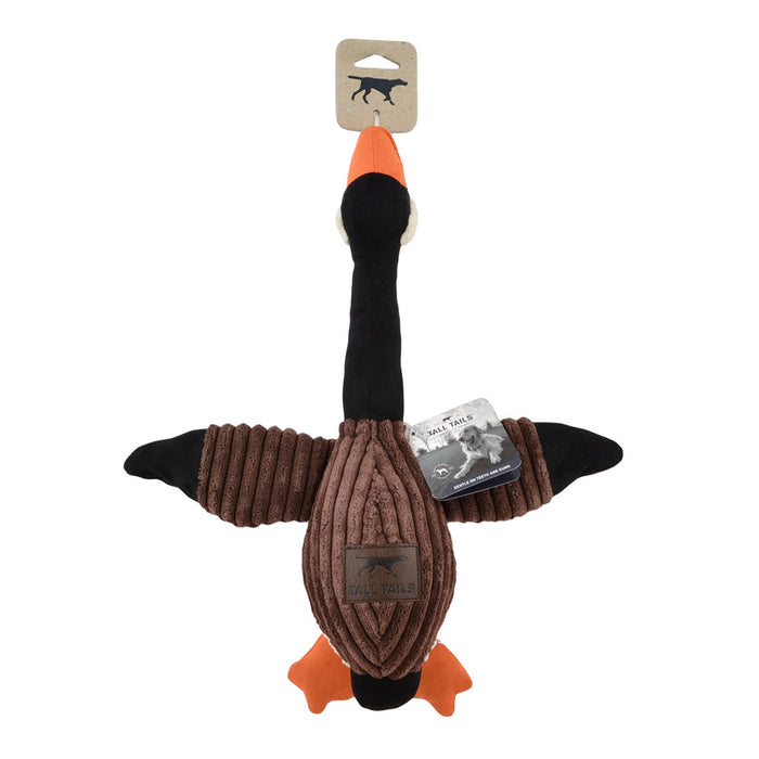 Goose Toy with Squeaker, Brown and Cream