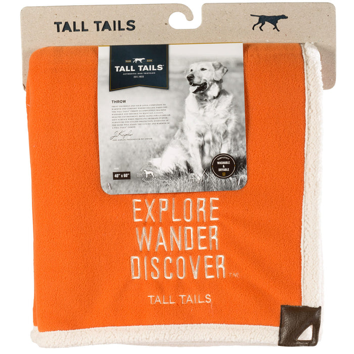 Heavy Fleece Blanket, Explore Orange