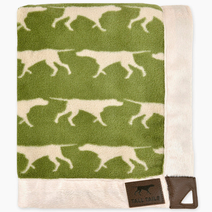 Fleece Throw, Sage Icon Print