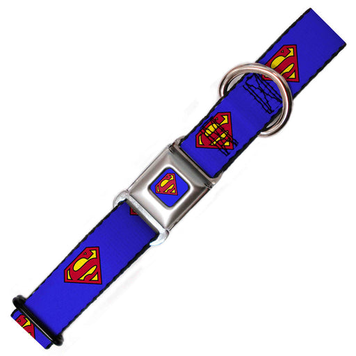 Blue Superman Dog Collar