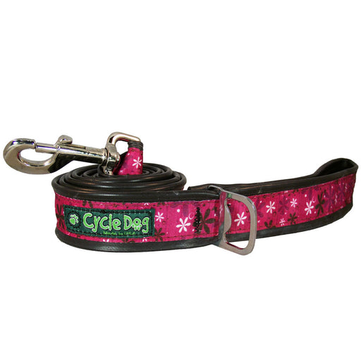 Eco-Dog Lead, Hot Pink Retro Flowers