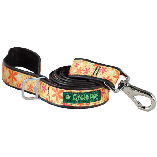 Eco-Dog Lead, Yellow Retro Flowers