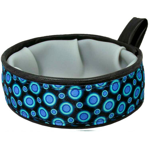 Eco-Dog Trail Buddy Bowl, Blue Space Dots