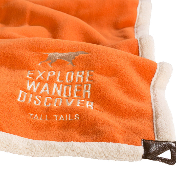 Heavy Fleece Blanket, Explore Orange