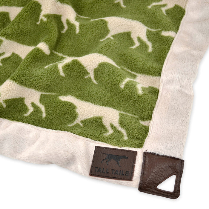 Fleece Throw, Sage Icon Print