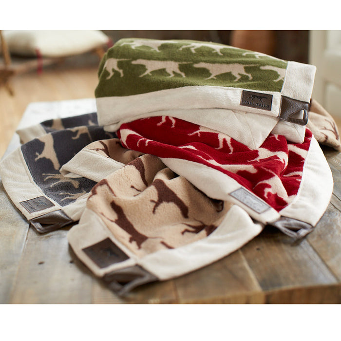 Fleece Blanket, Tan Icon Print (30" x 40")