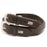 Plain Brown Leather Dog Collar - Extra D Ring