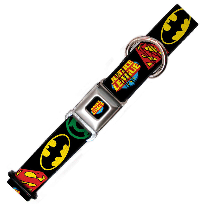 Justice League Dog Collar, Black