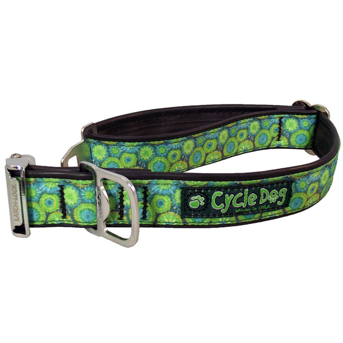 Eco-Dog Collar, Teal Blue Tie Dye