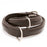 Plain Brown Leather Dog Collar - Extra D Ring