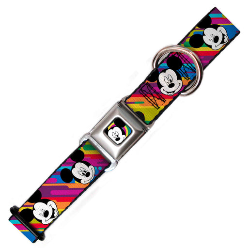 Mickey Mouse Dog Collar, Rainbow